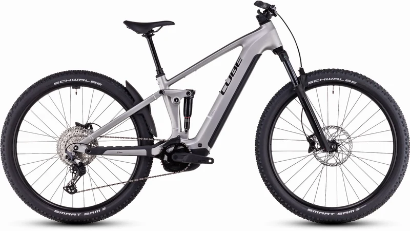 Cube Stereo Hybrid One22 Race 800 Wh E-Bike Fully silver´n´black