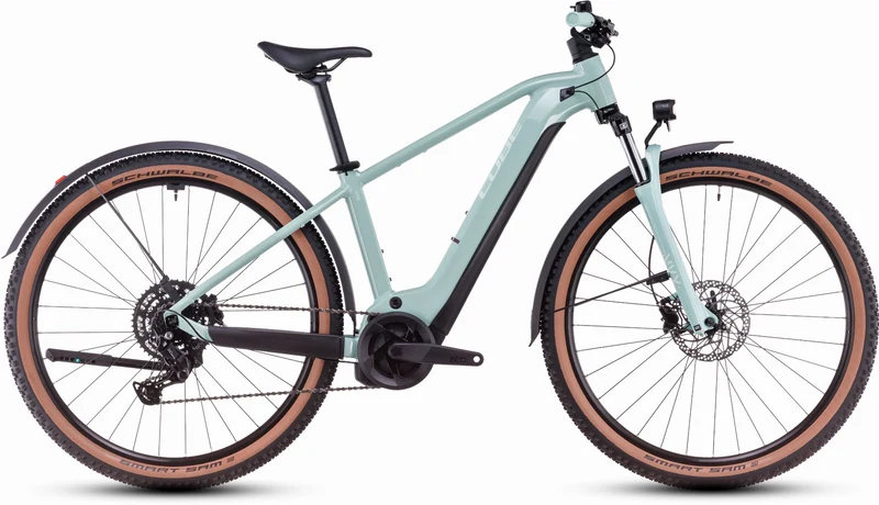 Cube Reaction Hybrid Performance 625 Wh Allroad E-Bike Hardtail Diamant skylightblue´n´white