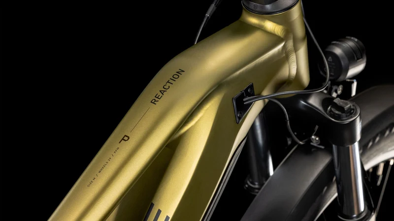 Cube Reaction Hybrid Performance 500 Wh Allroad E-Bike Hardtail Trapeze goldenlime´n´black