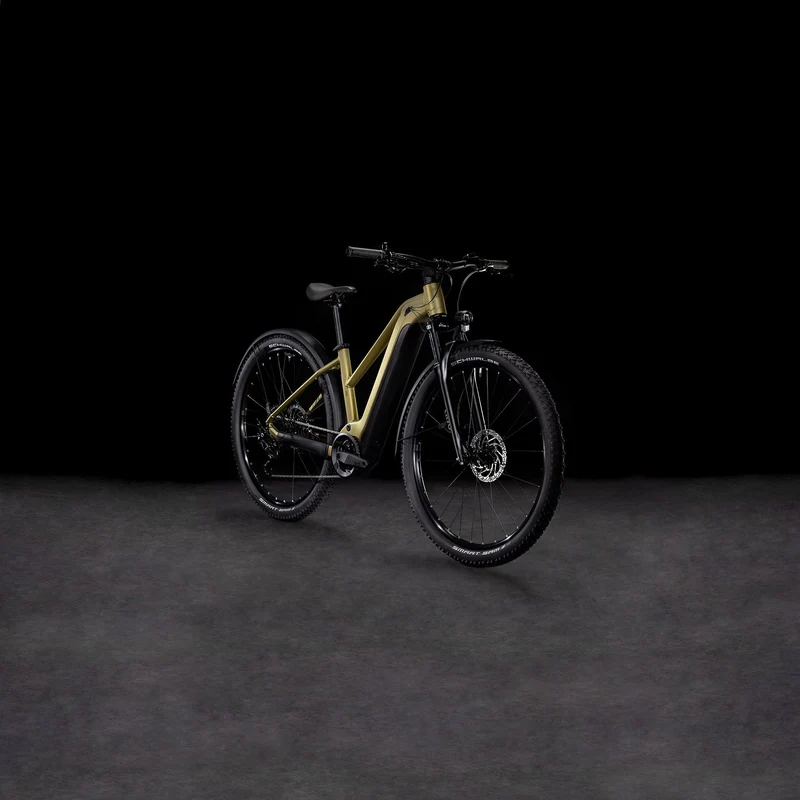 Cube Reaction Hybrid Performance 500 Wh Allroad E-Bike Hardtail Trapeze goldenlime´n´black