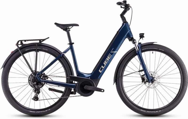Cube Touring Hybrid One 500 Wh E-Bike Easy Entry 28" deepsea´n´chrome