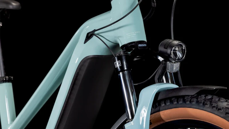 Cube Reaction Hybrid Performance 625 Wh Allroad E-Bike Hardtail Trapeze skylightblue´n´white