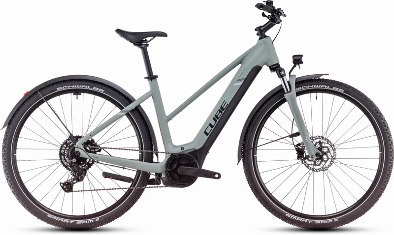 Cube Nuride Hybrid Performance 500 Wh Allroad E-Bike Trapeze 28" swampgrey´n´black