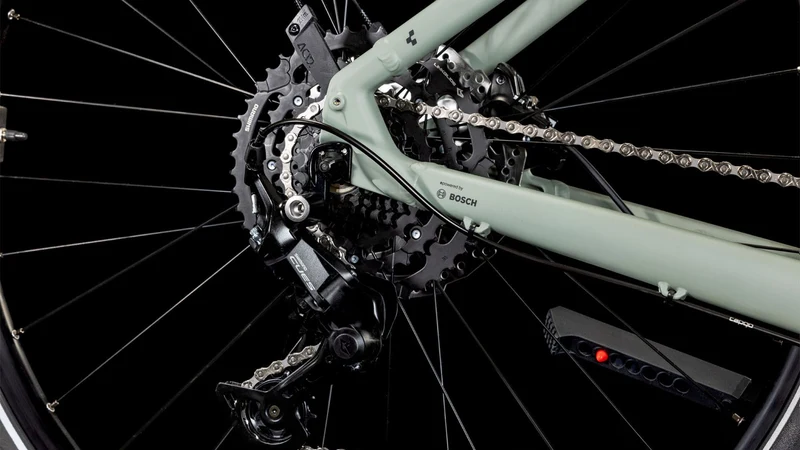 Cube Nuride Hybrid Performance 500 Wh Allroad E-Bike Easy Entry 28" swampgrey´n´black