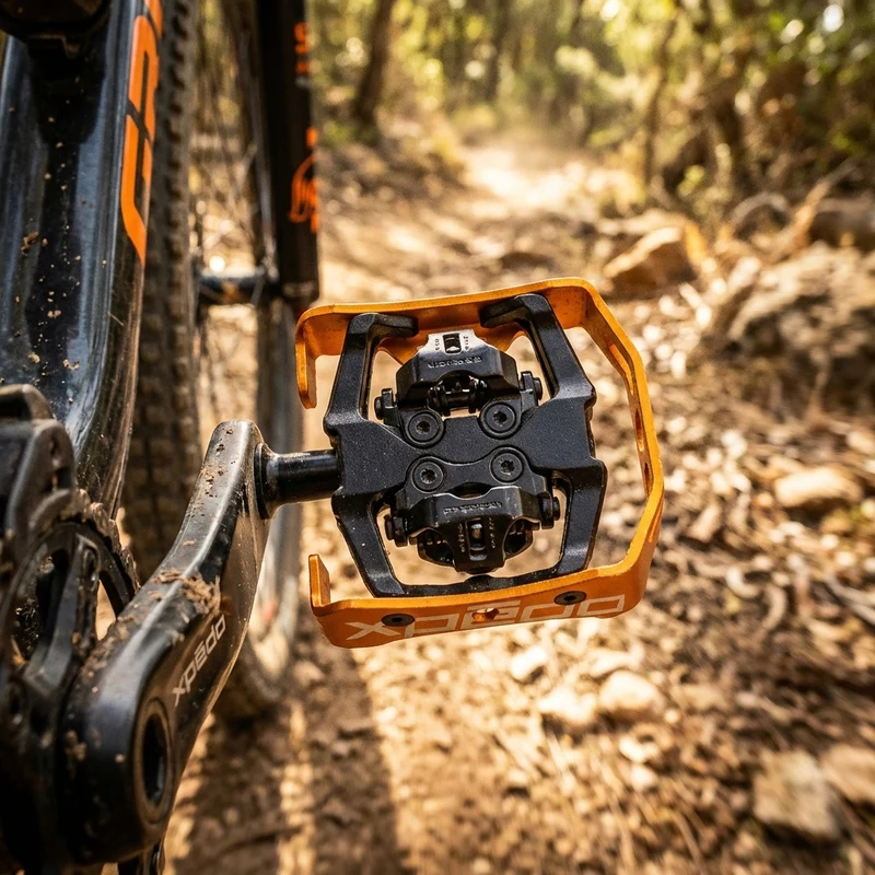 Xpedo Pedal Clipless Milo schwarz orange 9 16 Zoll XCF13AC