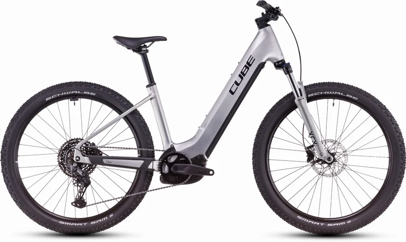 Cube Reaction Hybrid One 800 Wh E-Bike Hardtail Easy Entry 27,5" silver´n´black