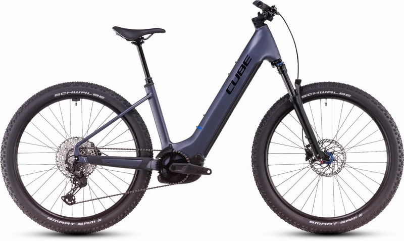 Cube Reaction Hybrid Pro 600 Wh E-Bike Hardtail Easy Entry 27,5" metallicgrey´n´black