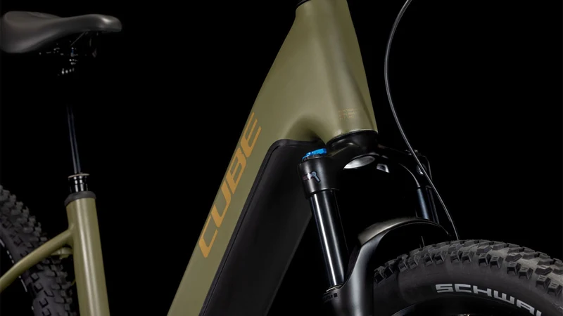 Cube Reaction Hybrid Pro 800 Wh E-Bike Hardtail Easy Entry 27,5" dustyolive´n´gold