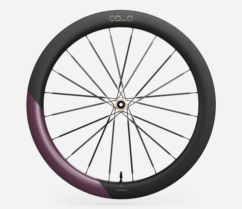 Oquo Vorderrad Rennrad RA57LTD CS Metallic Mulberry Matt