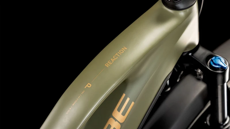 Cube Reaction Hybrid Pro Allroad 800 Wh E-Bike Hardtail Trapeze dustyolive´n´gold