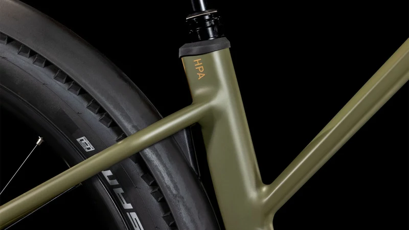 Cube Reaction Hybrid Pro Allroad 800 Wh E-Bike Hardtail Trapeze dustyolive´n´gold