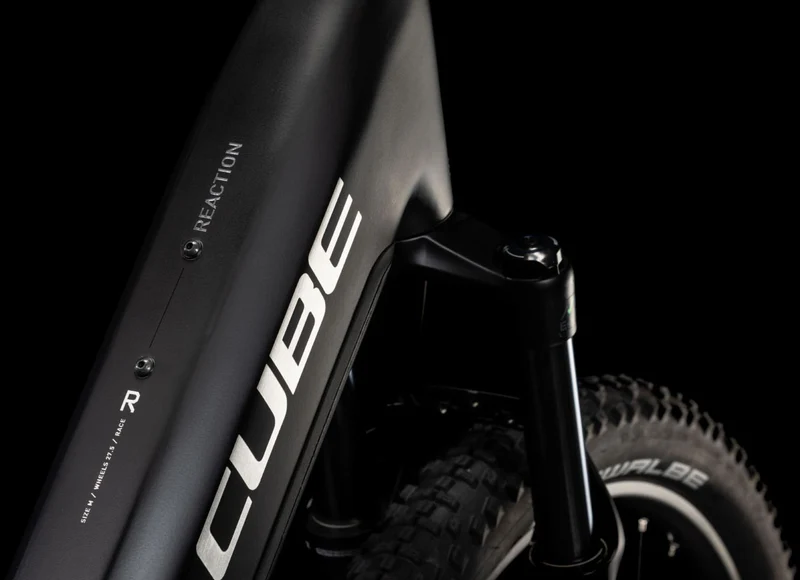 Cube Reaction Hybrid Race 800 Wh E-Bike Hardtail Easy Entry 27,5" black´n´metal