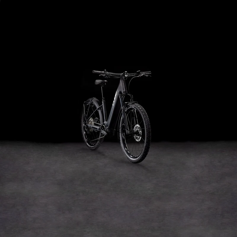 Cube Reaction Hybrid Race Allroad 800 Wh E-Bike Hardtail Easy Entry 27,5" black´n´metal