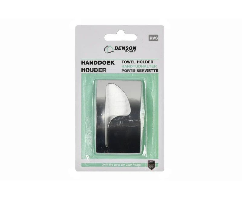 Edelstahl-Handtuchhalter - Selbstklebend, kompakt, ideal für Küche & Bad