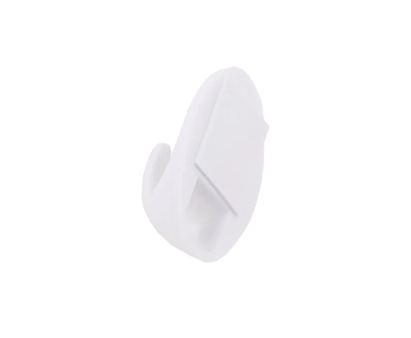 Selbstklebende weiße Handtuchhaken 6 Stück, Kompakt L48xB30xH20mm