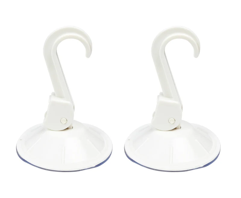 Saugnapf-Set 2x Ø55mm Kunststoff Weiß für Küche/Bad Organisation