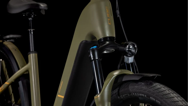 Cube Kathmandu Hybrid Pro 800 Wh E-Bike Easy Entry 28" dustyolive´n´gold