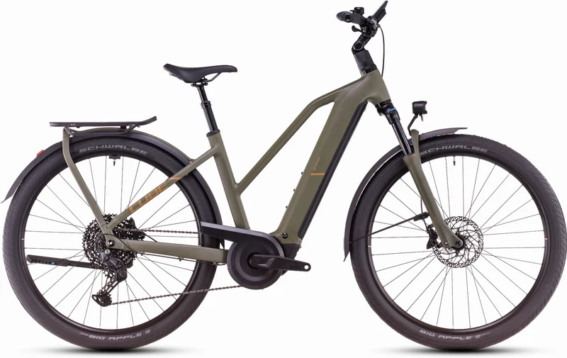 Cube Kathmandu Hybrid Pro 800 Wh E-Bike Trapeze 28" dustyolive´n´gold