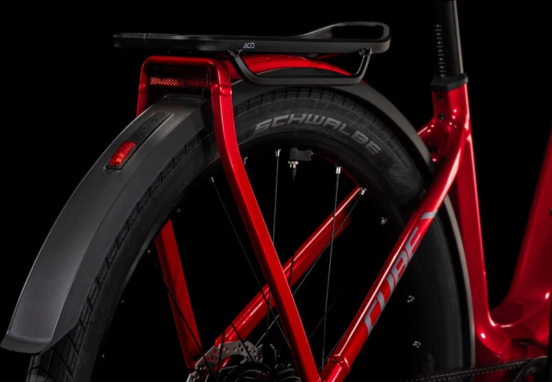 Cube Kathmandu Hybrid Comfort Pro 800 Wh E-Bike Easy Entry 28" electricred´n´red