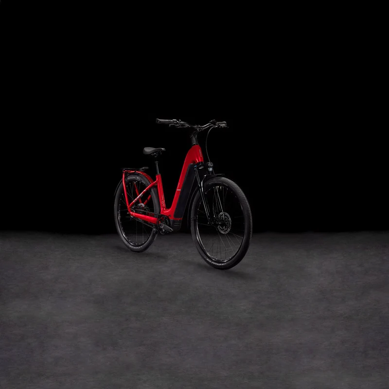 Cube Kathmandu Hybrid Comfort Pro 800 Wh E-Bike Easy Entry 28" electricred´n´red