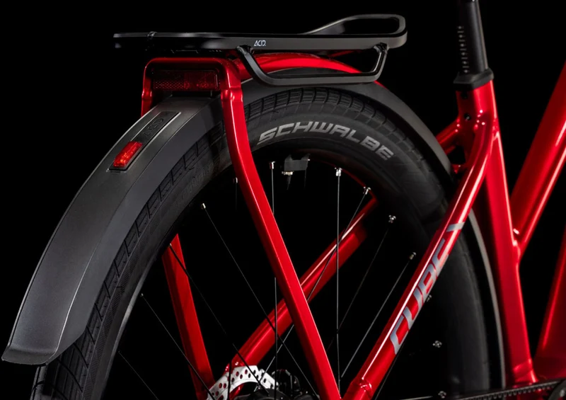Cube Kathmandu Hybrid Comfort Pro 800 Wh E-Bike Trapeze 28" electricred´n´red
