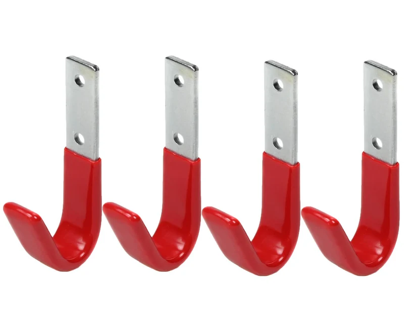 Aufhängehaken 8x3,5 cm - 4er-Set, 35 kg pro Haken, ideal für die Garage.
