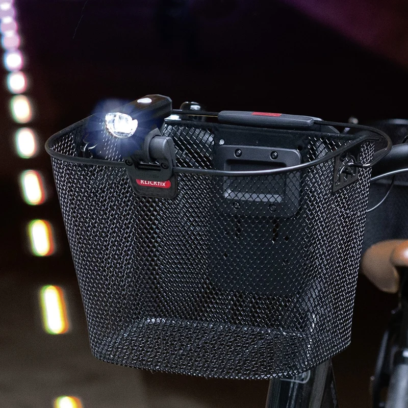 Fixation pour feu sur panier de vélo Light clip KlickFix