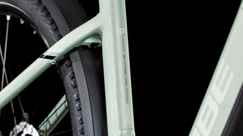 Cube Nuride Hybrid Pro Allroad 800 Wh E-Bike Easy Entry 28" pistachio´n´stonegrey
