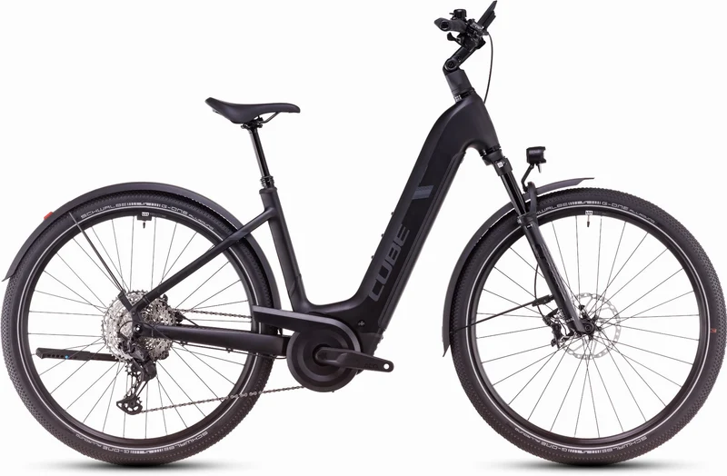 Cube Nuride Hybrid SLX Allroad 800 Wh E-Bike Easy Entry 28" black´n´reflect