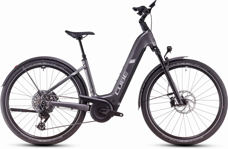 Cube Nuride Hybrid SLT Allroad 800 Wh E-Bike Easy Entry 28" graphite´n´fossil