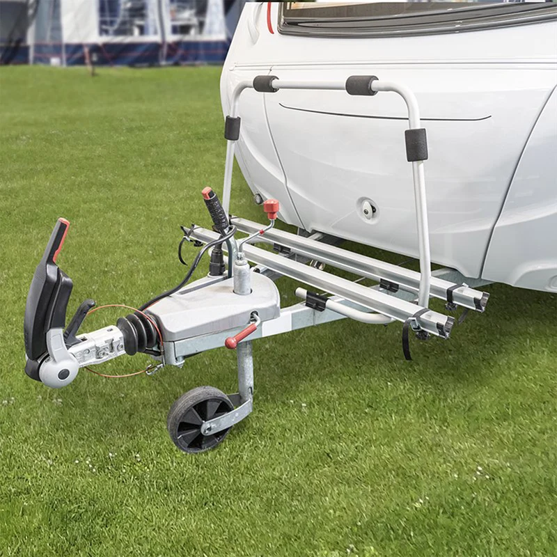 Deichsel Fahrradträger Wohnwagen | 2 Fahrräder | 40Kg belastbar | klappbar