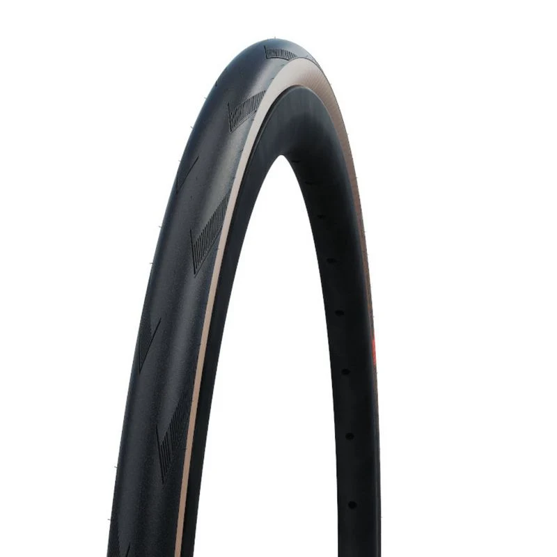 Reifen Schwalbe Pro One HS493 Evolution V-Guard Addix Race Tubeless Faltbar Schwarz/Braun