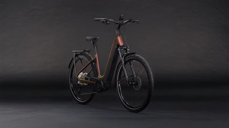 Cube Kathmandu Hybrid Pro 800 Wh E-Bike Easy Entry 28" sunglow´n´chrome