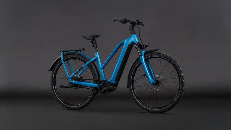 Cube Kathmandu Hybrid Comfort Pro 800 Wh E-Bike Trapeze 28" azure´n´black