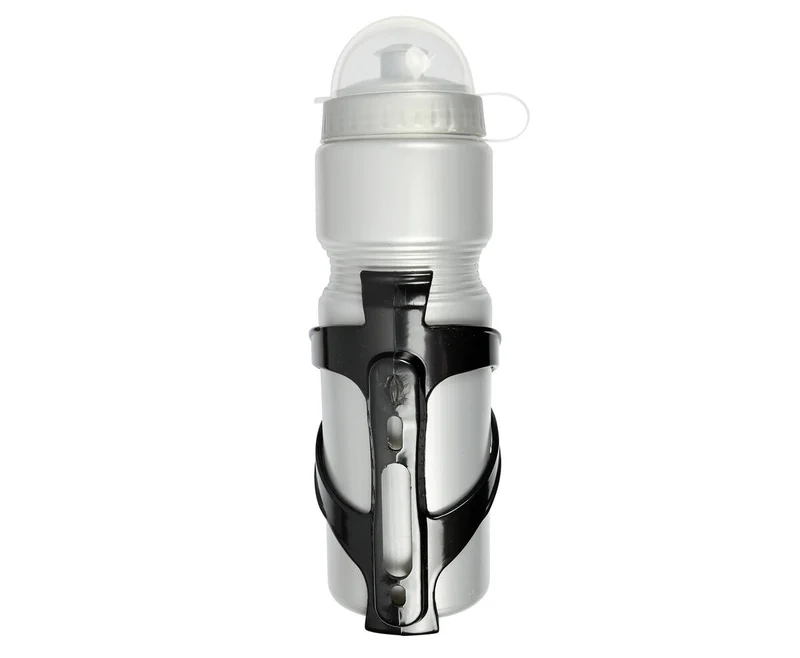 750 ml Fahrradtrinkflasche + Halterung, inklusive Schrauben, BPA-freier Kunststoff