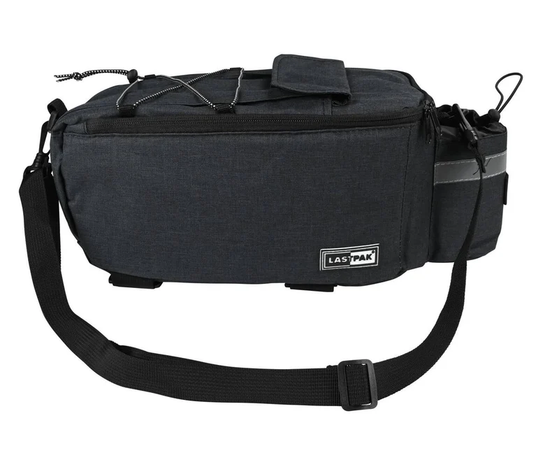 Dunkelgraue Fahrrad-Kühltasche, 7 l, -10 °C bis +70 °C, mit Schultergurt