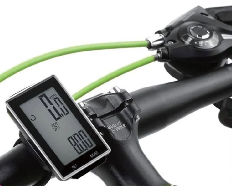 Kabelloser Fahrradcomputer 16 Funktionen: Geschwindigkeit, Distanz, Kalorien