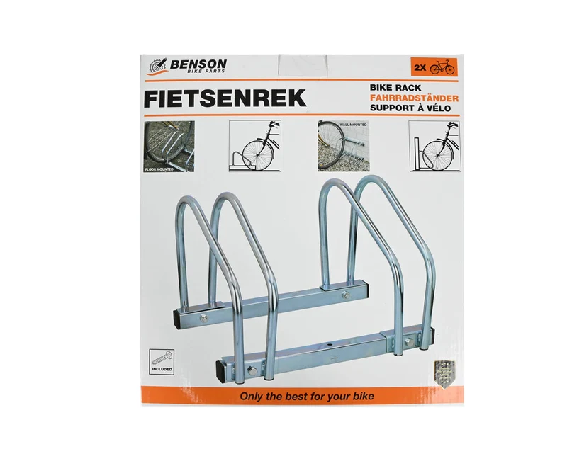 Fahrradständer 2 Fahrräder, 395x320x270mm, Q195 Stahl, Platzsparend