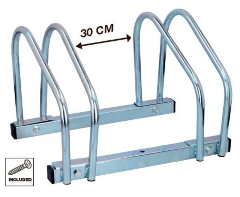 Fahrradständer 2 Fahrräder, 395x320x270mm, Q195 Stahl, Platzsparend