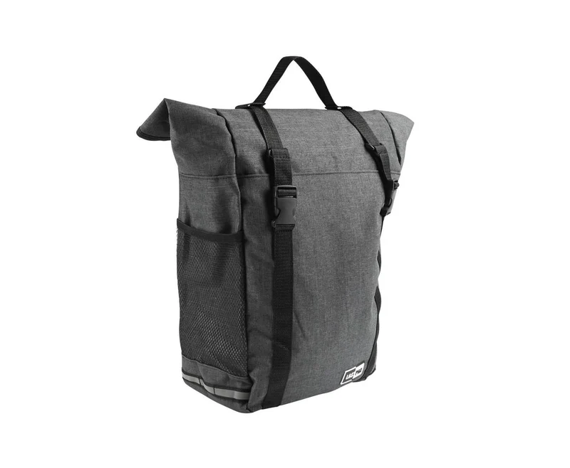 Fahrradtasche 15L Dunkelgrau, Klickverschluss, Wasserabweisend, Tragegriff