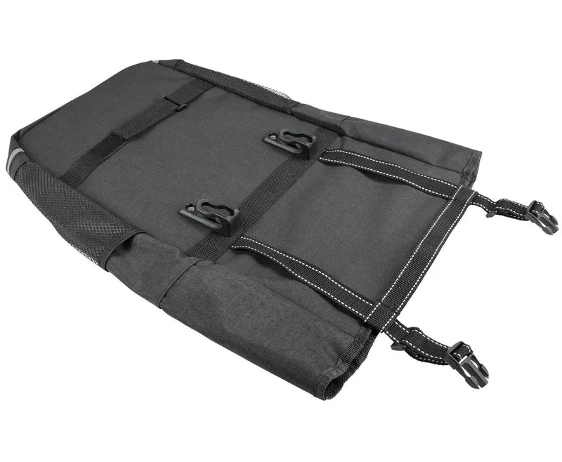 Fahrradtasche 15L Dunkelgrau, Klickverschluss, Wasserabweisend, Tragegriff
