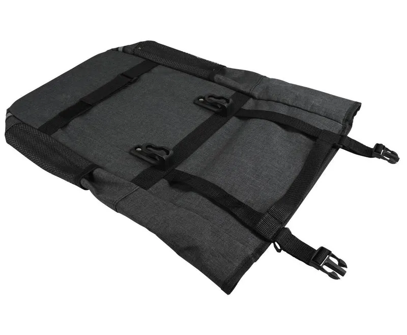 Fahrradtasche 15L Dunkelgrau, Klickverschluss, Wasserabweisend, Tragegriff