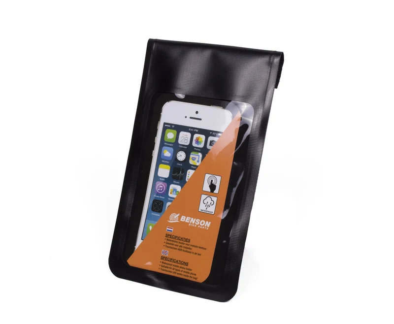 Wasserdichte Fahrrad-Handyhalterung 24,5x12 cm mit Touchscreen-Fenster