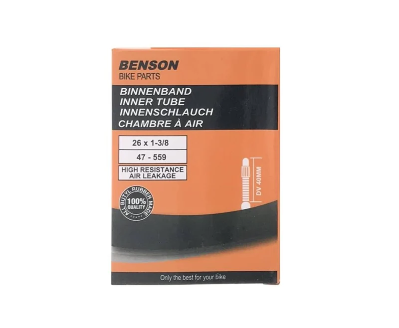 Fahrradschlauch 26x1 3/8 Butyl mit Dunlop-Ventil für geschmeidige Fahrten