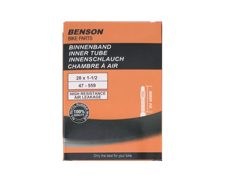 Fahrradschlauch 28x1 1/2 Butyl, Dunlop-Ventil, ideal für Citybikes.