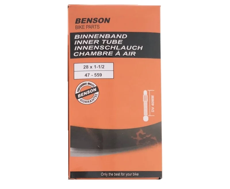 Fahrradschlauch 28x1 1/2 Gummi mit Dunlop-Ventil für eine geschmeidige Fahrt