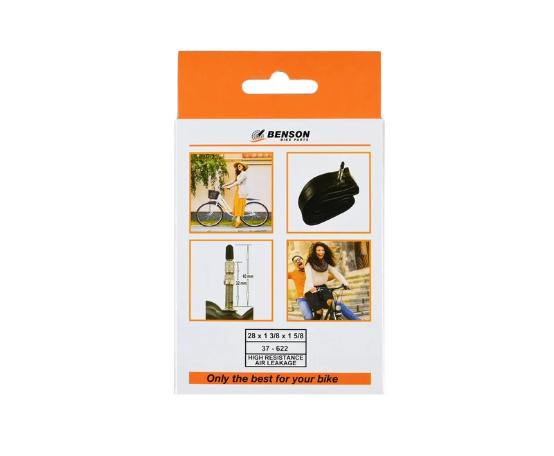 Fahrradschlauch 28x1 3/8x1 5/8 Butyl, Dunlop-Ventil, leichtgängiges Radfahren