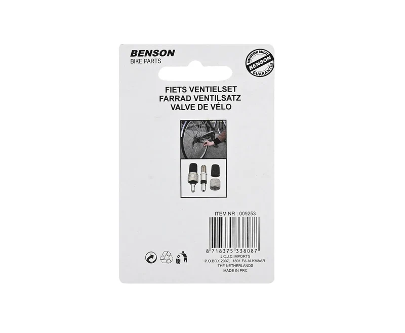 Fahrrad-Ventilset 2-tlg. – Für Dunlop-, Blitz- und Hollandventil