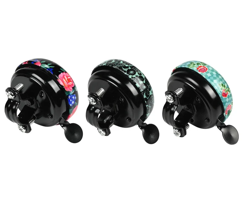 Fahrradklingel 54 mm Chrom: Kräftiger Klang, einfach zu montieren.