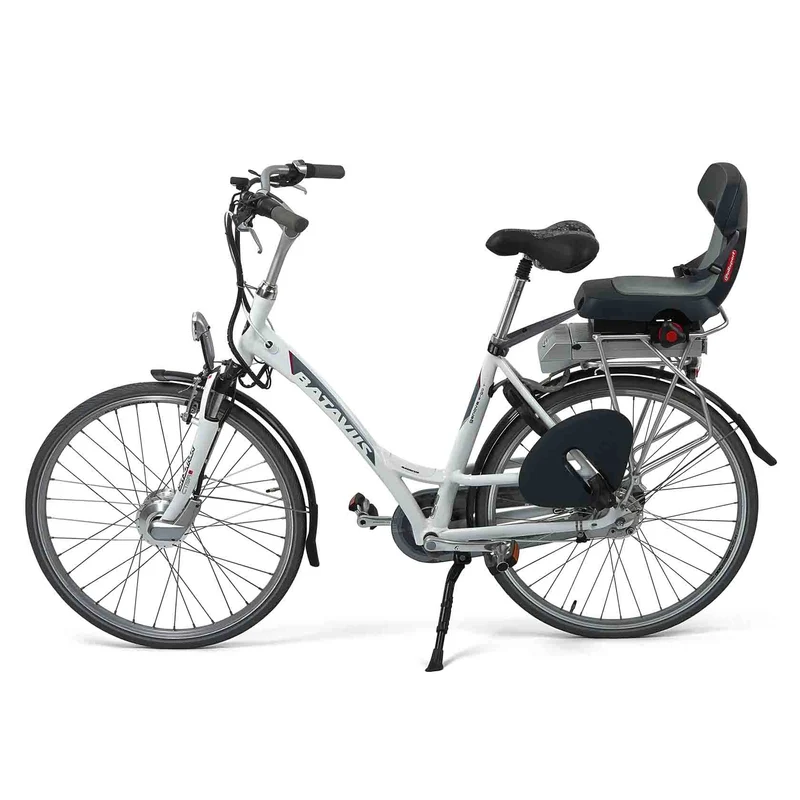 Siège enfant avec cale pieds Guppy Junior sur porte bagage arrière - Polisport
